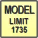 Piktogram - Model: Limit 1735